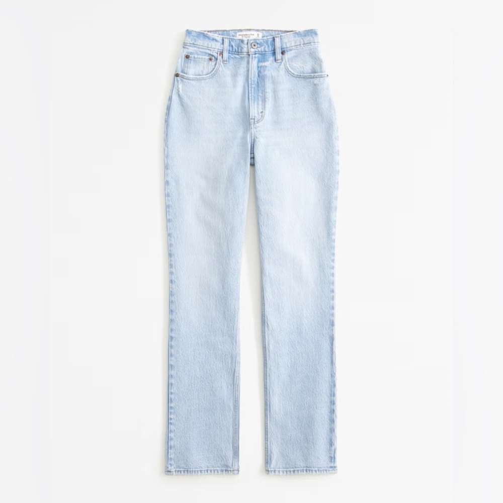 A&F Curve Love Ultra High Rise 90s Straight Jean